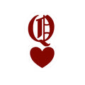 'Q' & Heart Kiss-Cut Sticker