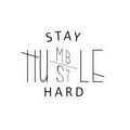 Stay Humble Stay Hustle Sticker — Motivational Laptop Decal